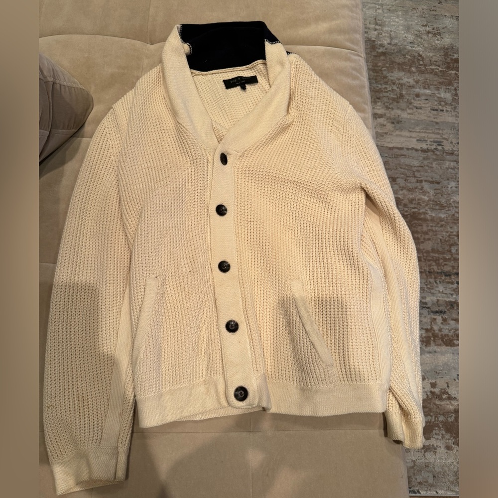 Rag n bone beige cardigan size medium